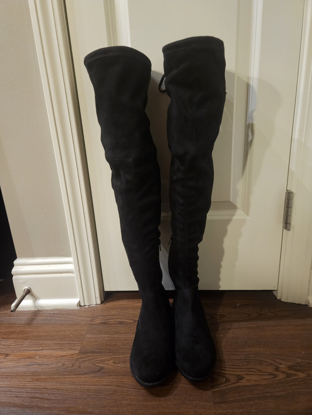 a new day Sidney Black Over-The-Knee Suede Boots Size 6.5 New In Box